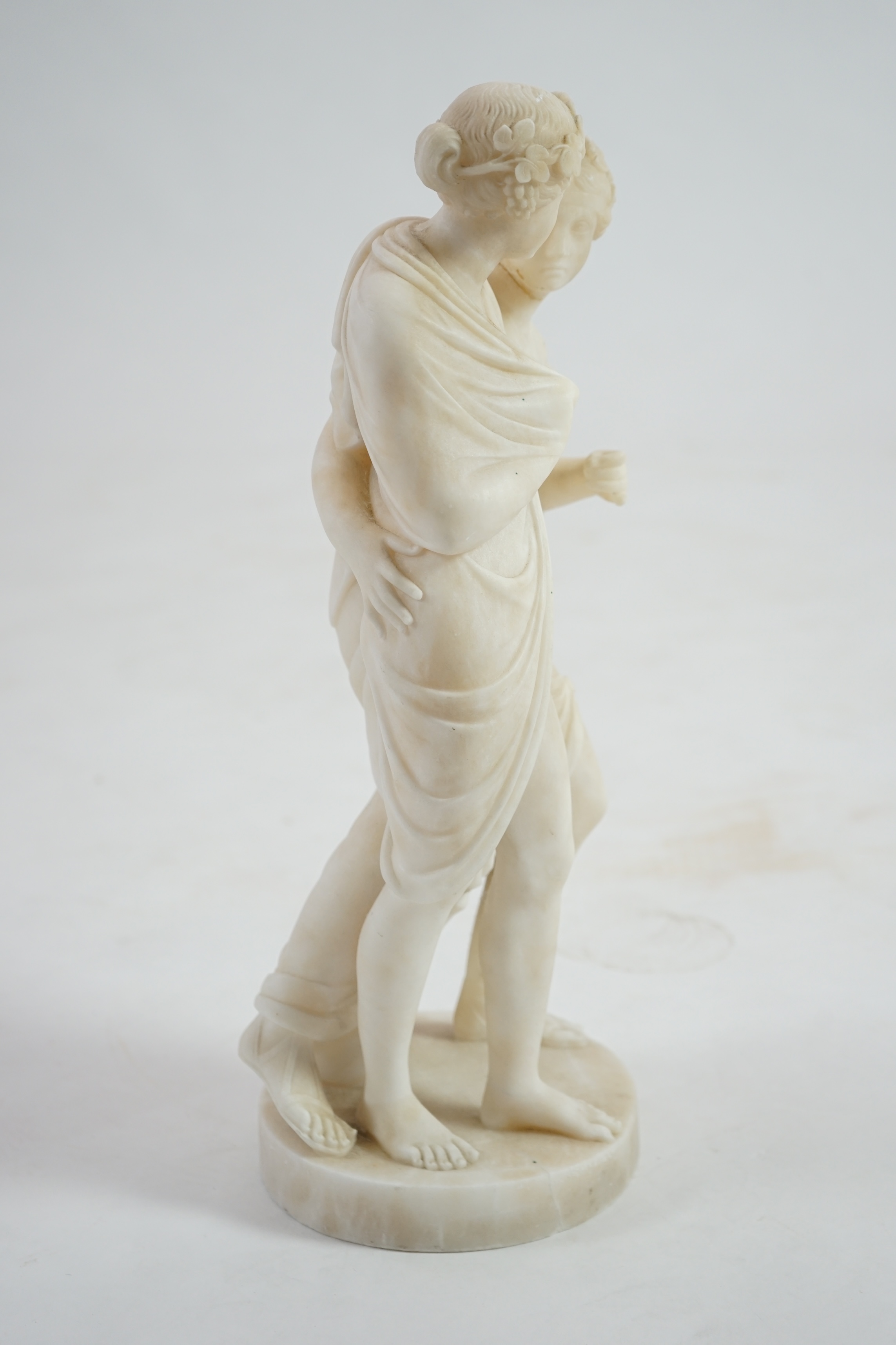 After the antique, an Italian alabaster group of Bacchus and Ariadne